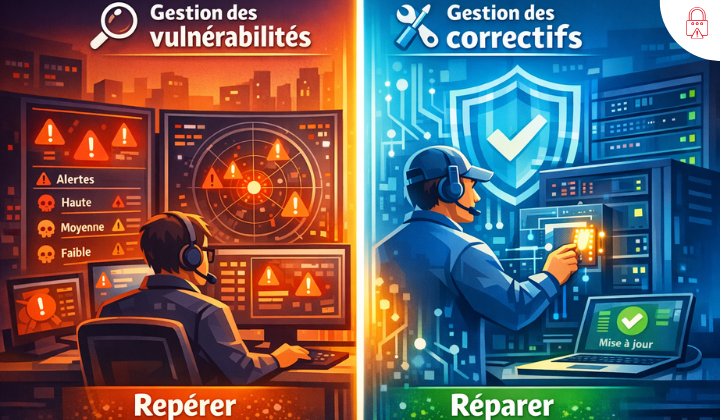 différences entre gestion des correctifs vs gestion des vulnérabilités